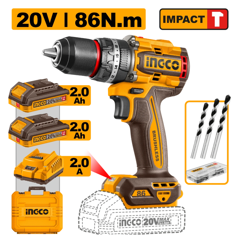 Brushless Cordless Impact Drill CIDLI208687