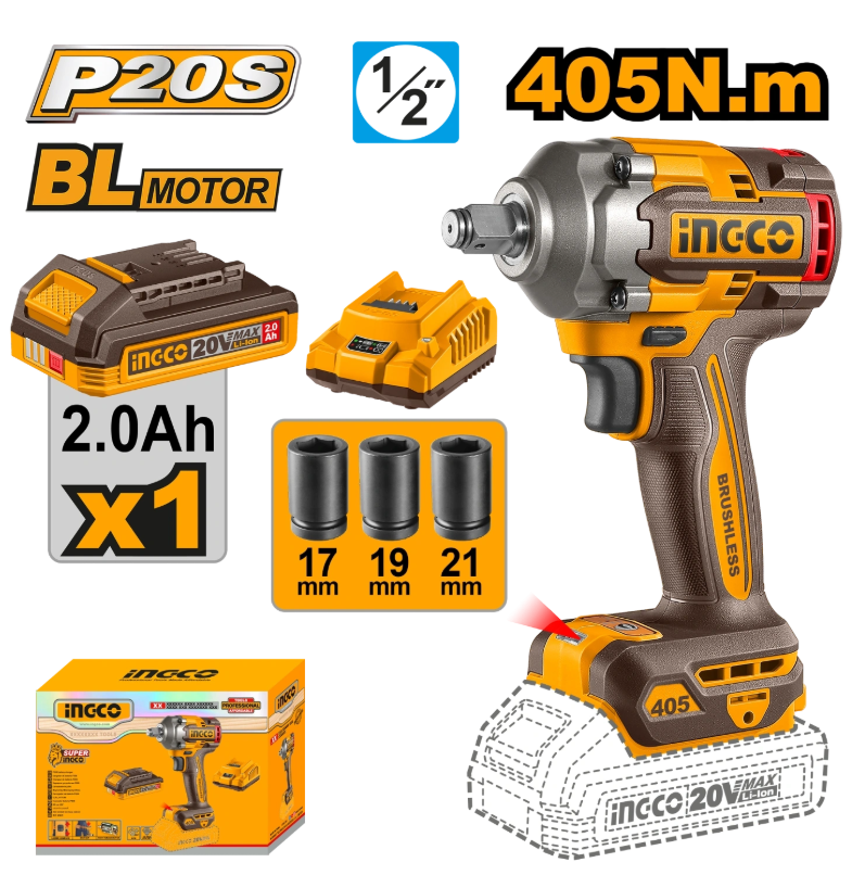 Cordless impact wrench CIWLI20455