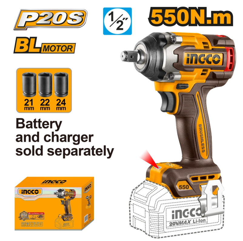Cordless impact wrench CIWLI20551