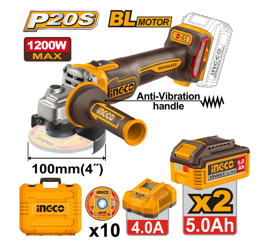 Cordless angle grinder CAGLI2120232
